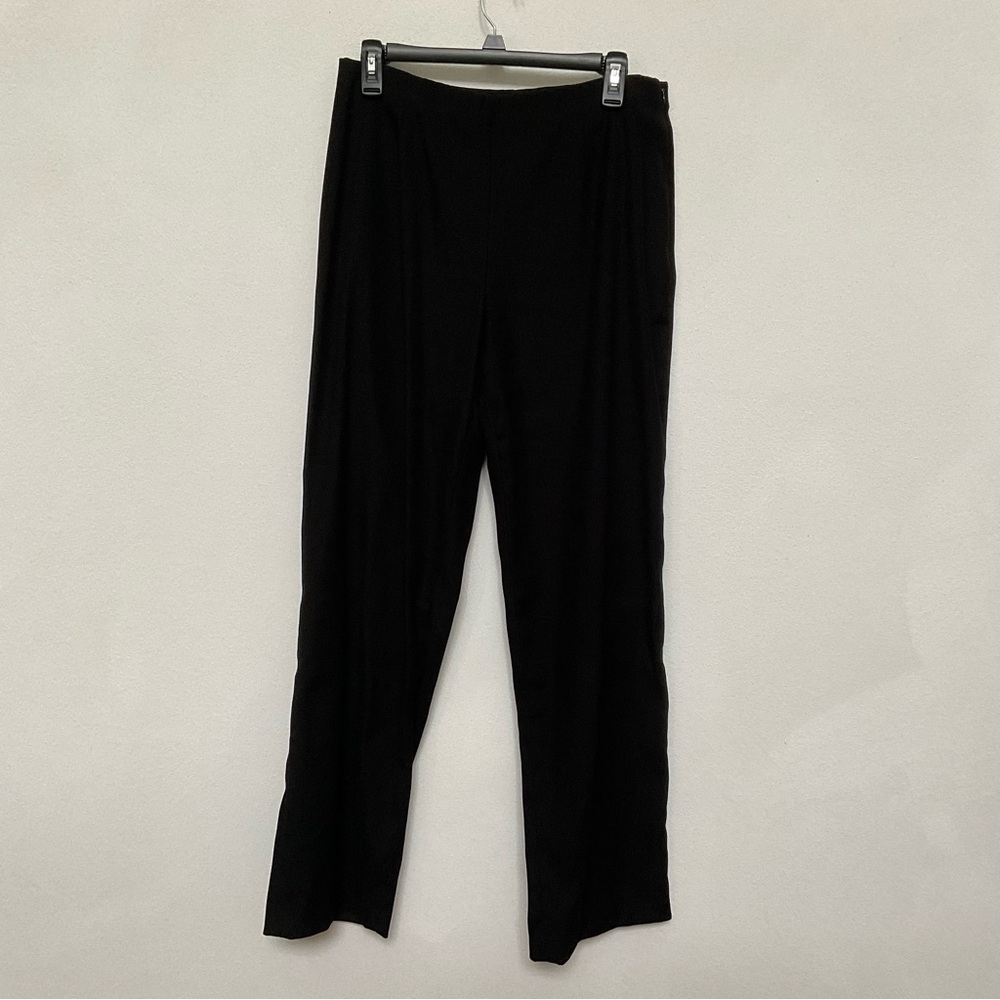 Coldwater Creek Black Side Zip Dress Pants Size 10 Trousers Work Career Wear